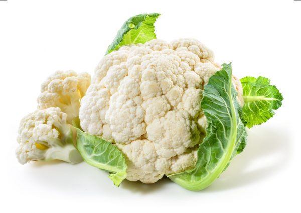 Cauliflower isolated on white background